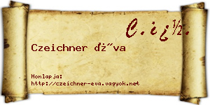 Czeichner Éva névjegykártya